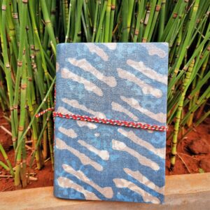 Powder Kiss-Upcycled Handloom Fabric Journal with Doori