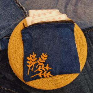 Denim Pouch - Single Pocket - Navy Blue