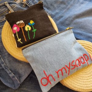 Denim Pouch & Tote - Navy Blue