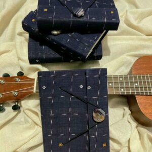 Boonkar Upcycled Handloom Fabric Journal - Button