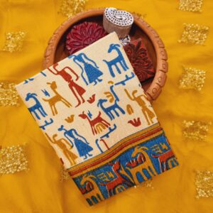 Haathi Ghora-Upcycled Handloom Fabric Journal - HardBound