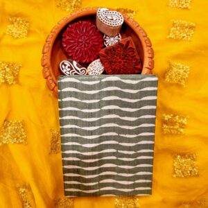 Rhythmic-Upcycled Handloom Fabric Journal - HardBound