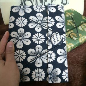 Starling Upcycled Handloom Fabric Journal with Button
